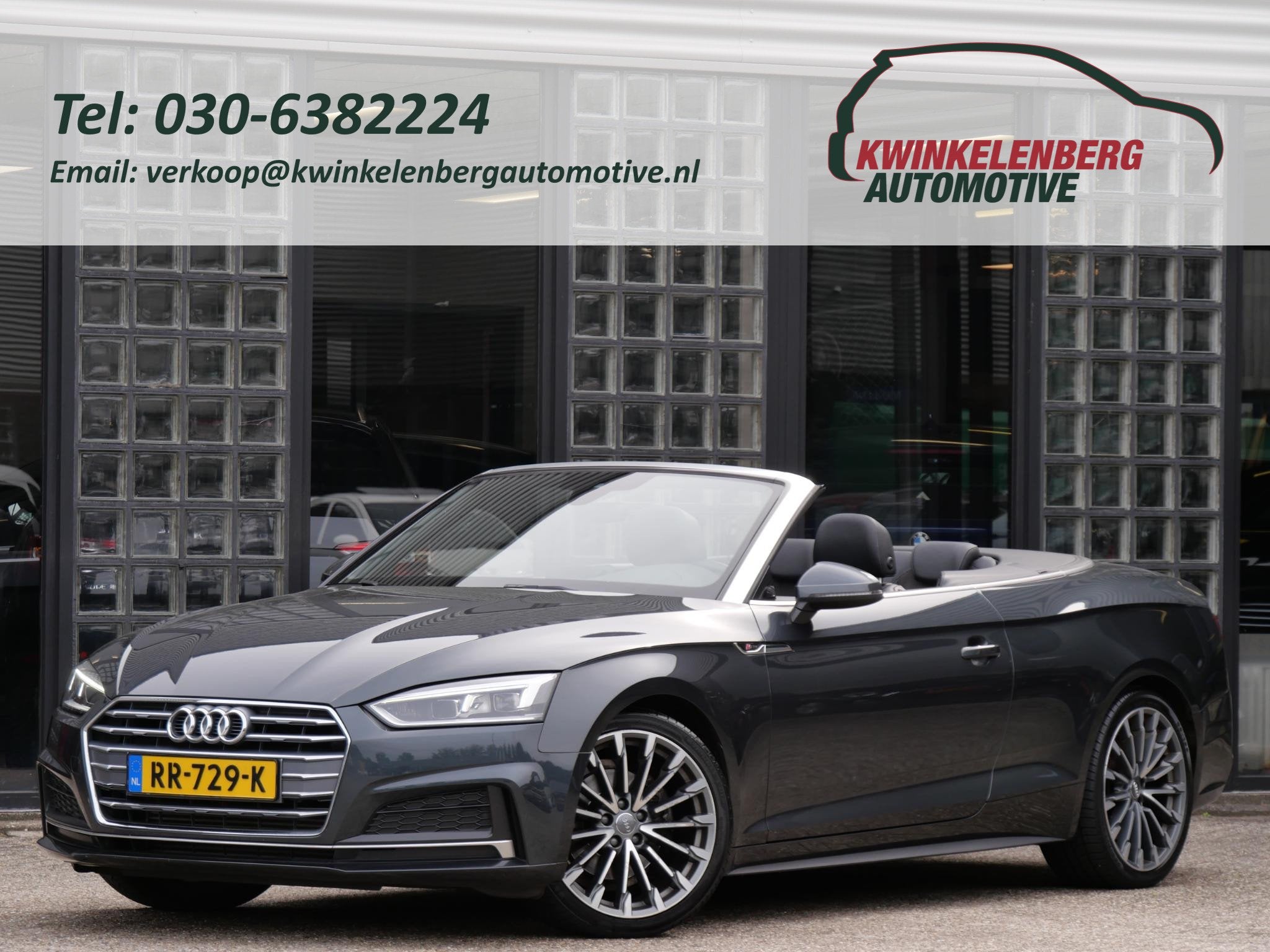 Audi A5 CABRIOLET 2.0TFSi SPORT/ S-LINE/ CAMERA/ 19INCH/ NL-, Auto's, Audi, Gebruikt, Euro 6, 4 stoelen, Origineel Nederlands