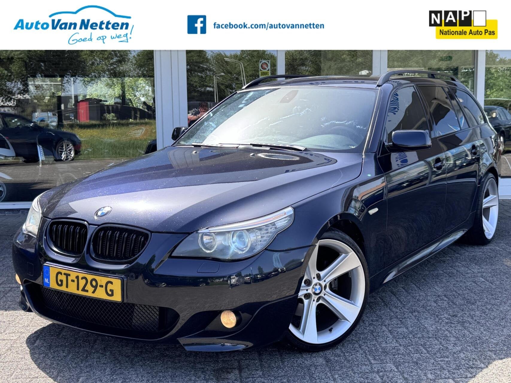 BMW 530D Touring,300pk M-Pakket,Handbak,Sportstoelen,Leder,X, Auto's, BMW, Gebruikt, Zwart, 2993 cc, 2000 kg