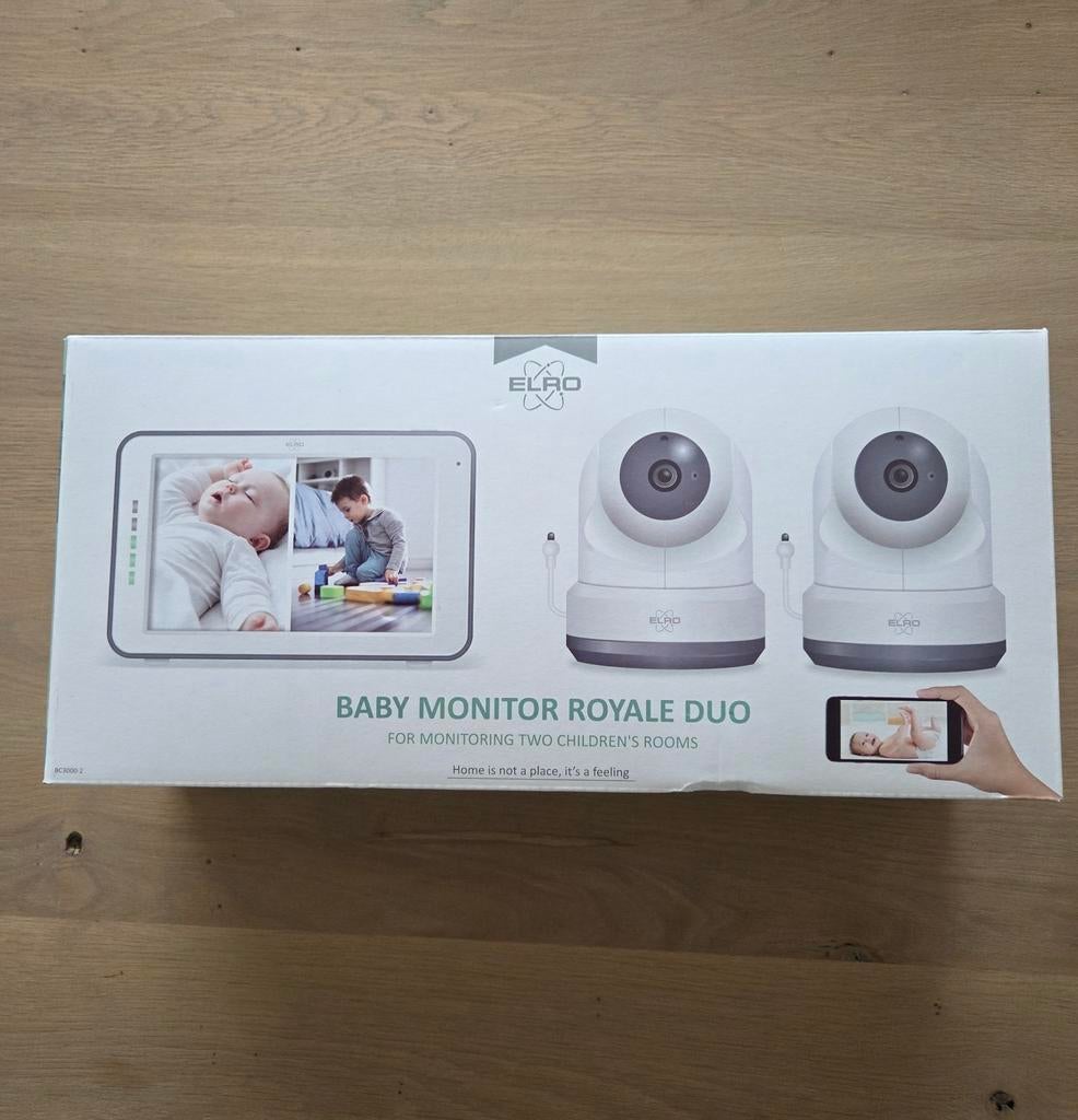 Elro Baby Monitor Royale Duo met 2 camera's BC3000-2, Kinderen en Baby's, Babyfoons, Ophalen of Verzenden, Nieuw, Camera