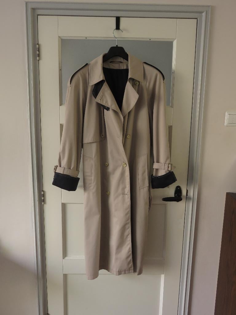 vintage trenchcoat dames, Ophalen of Verzenden, Gedragen, Maat 38/40 (M), Beige