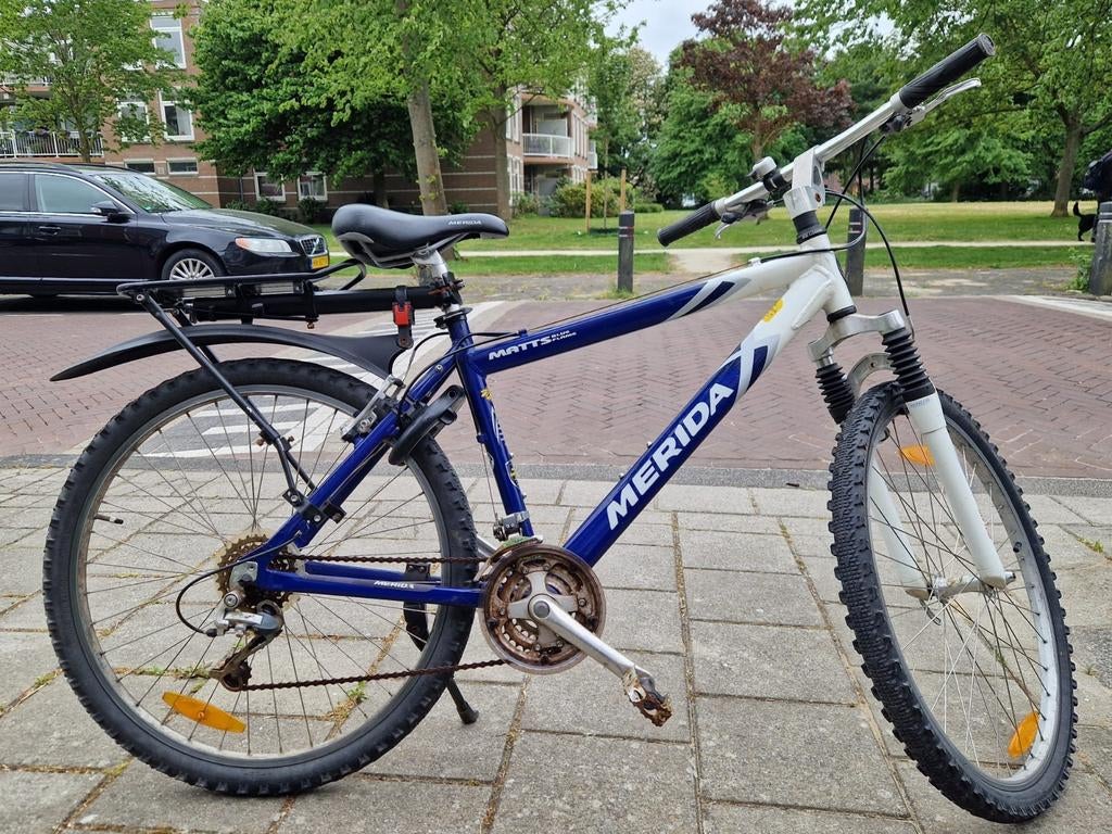 Merida Matss Blue Flame Mountainbike:, Fietsen en Brommers, Fietsen | Mountainbikes en ATB, Ophalen, Gebruikt, Heren, Merida