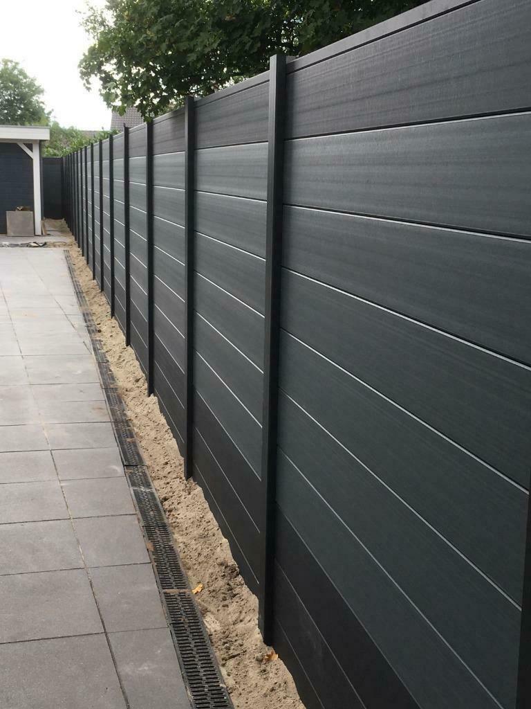 Schuttingen Aluminium Kunststof- Beton-Sierbeton-Beton Hout, Ophalen, Kunststof, 1 tot 2 meter, 6 meter of meer