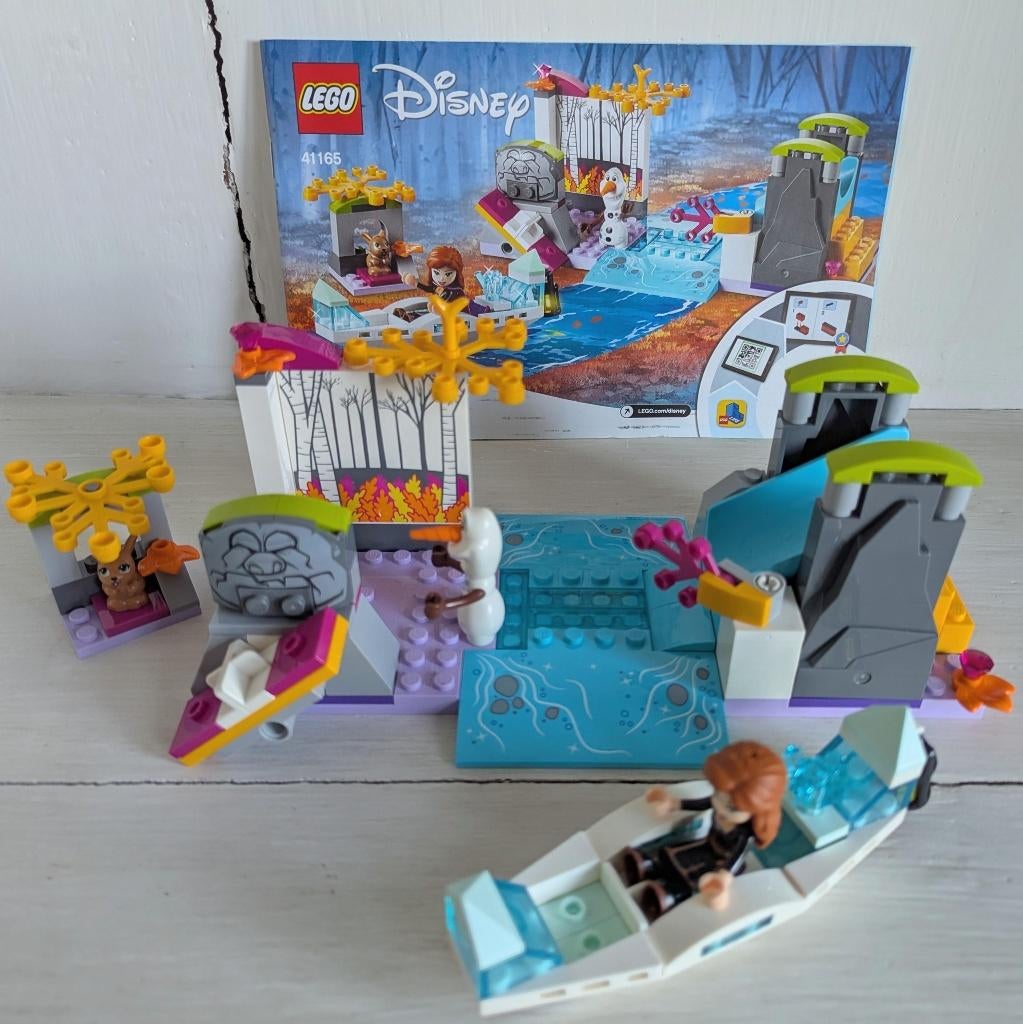 LEGO 41165 Disney Frozen Anna's Kano-expeditie, Ophalen of Verzenden, Zo goed als nieuw, Complete set, Lego