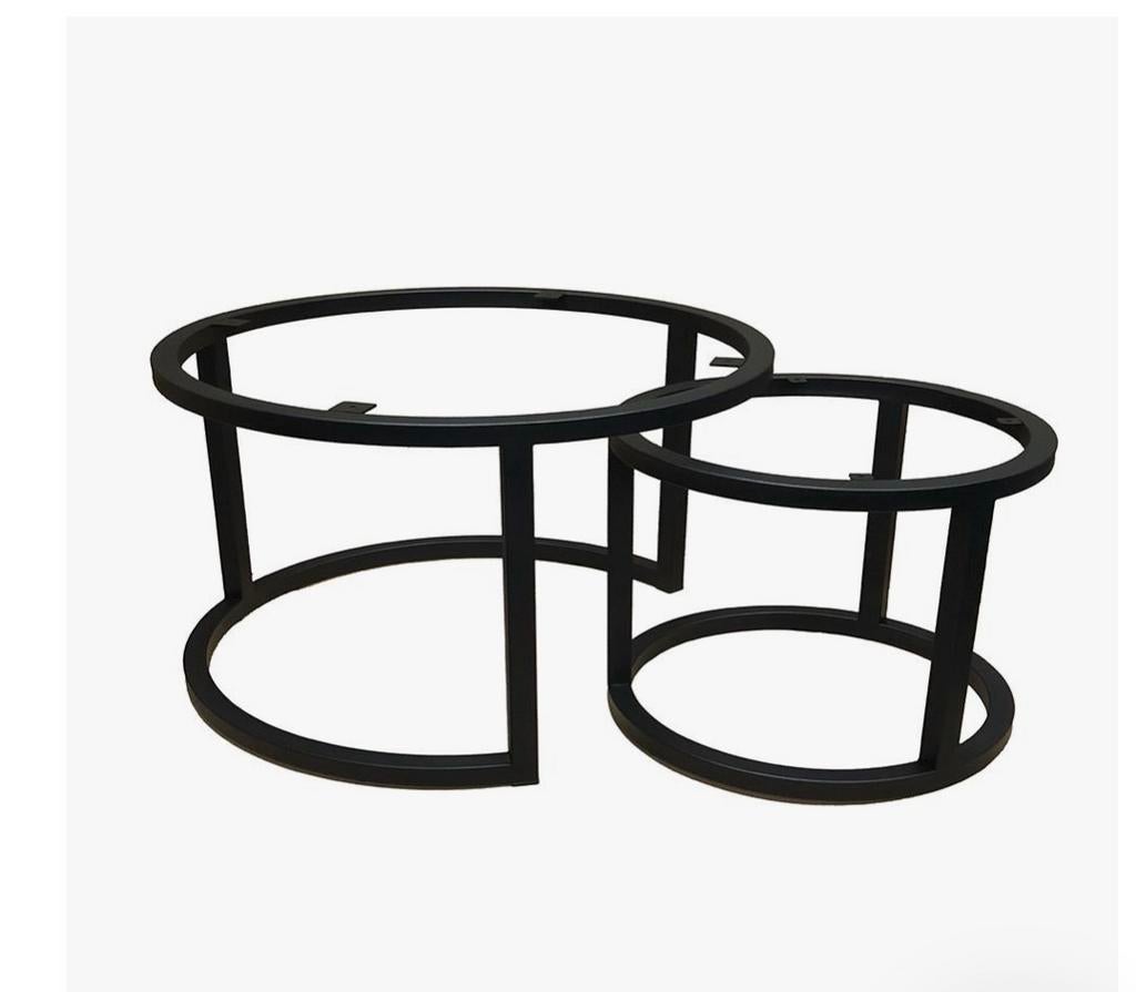 Set van 2 metalen tafelpootjes, Huis en Inrichting, Tafels | Salontafels, Rond, Nieuw, Minder dan 50 cm, Ophalen of Verzenden