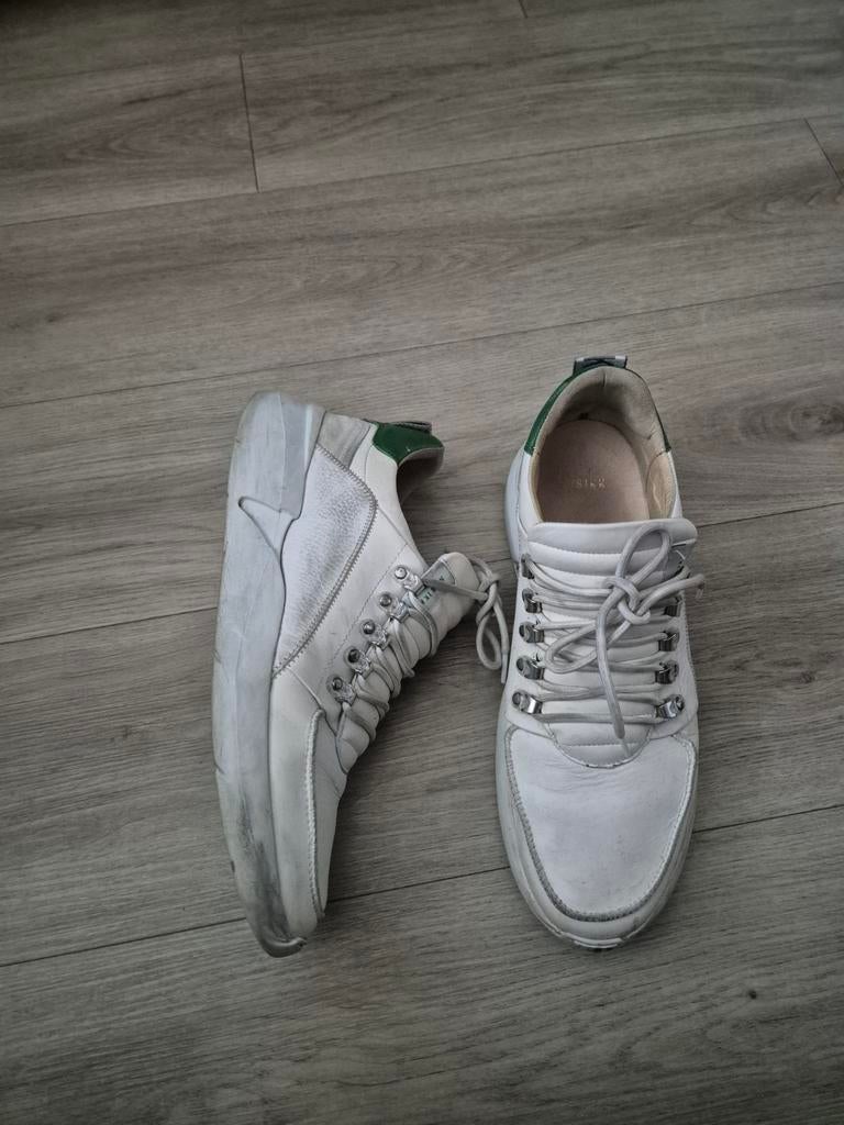 Witte Nubikk Roque Roman Heren Sneakers, Nubikk, Wit, Ophalen of Verzenden, Sneakers of Gympen