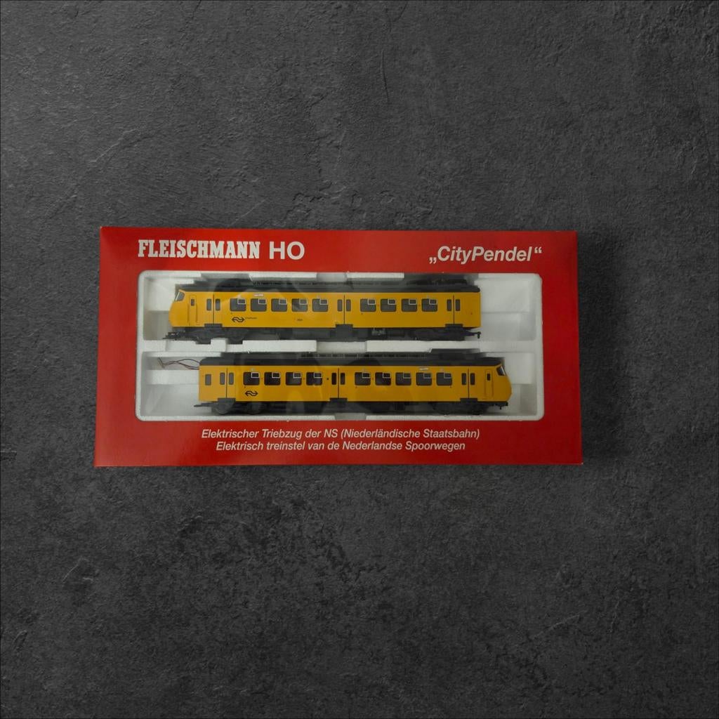 Fleischmann HO Citypendel NS Geel, Treinset, Gelijkstroom, Fleischmann, Analoog