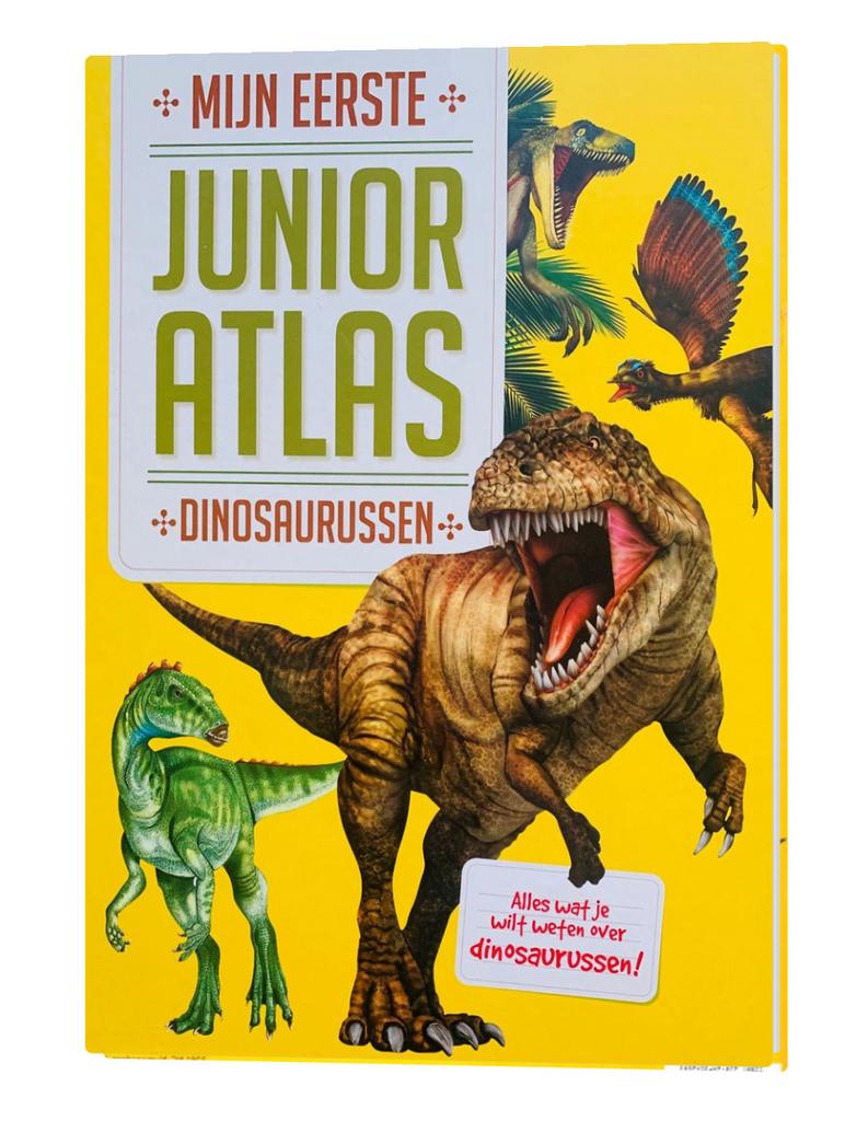 Junior Atlas Dinosaurussen - Mijn Eerste, Boeken, Atlassen en Landkaarten, Ophalen, Overige atlassen, 2000 tot heden, Zo goed als nieuw