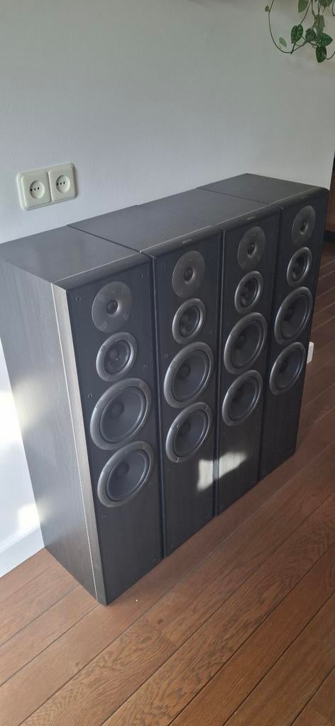 Jamo e670, Audio, Tv en Foto, Luidsprekers, Ophalen, Zo goed als nieuw, 120 watt of meer, Front, Rear of Stereo speakers