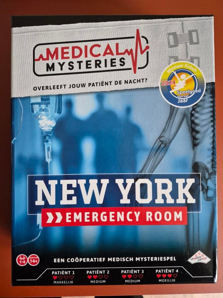 Escaperoom spel - Medical Mysteries New York, Een of twee spelers, Ophalen of Verzenden, Zo goed als nieuw
