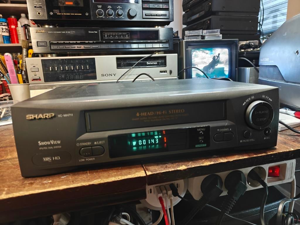 Sharp VC-MH711G VHS Videorecorder super beeld, Audio, Tv en Foto, Videospelers, Ophalen of Verzenden