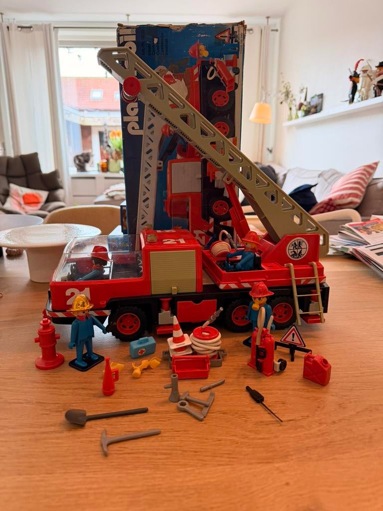 playmobil 3525 ladderwagen, Kinderen en Baby's, Speelgoed | Playmobil, Ophalen of Verzenden, Zo goed als nieuw