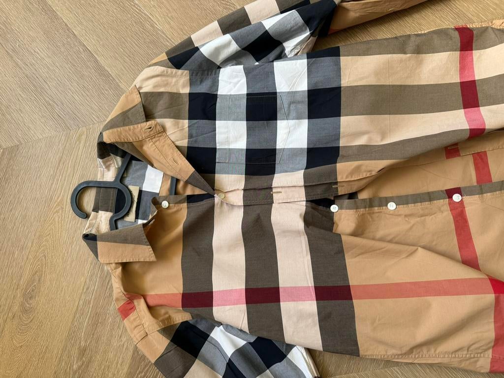 Burberry overhemd M, Kleding | Heren, Ophalen of Verzenden, Zo goed als nieuw
