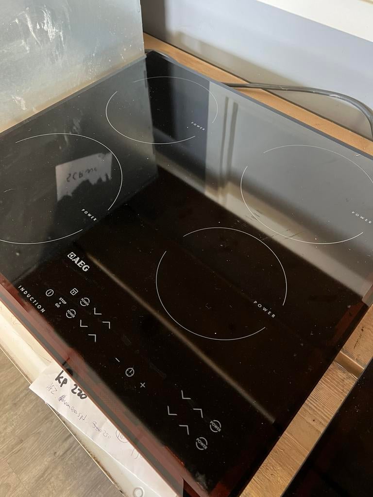 Aeg Inductie Kookplaat HK634200FB (2 Fase), Ophalen, Refurbished, 4 kookzones, Inbouw