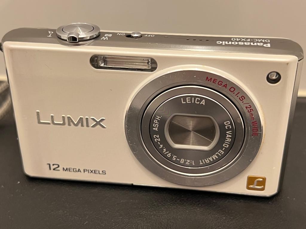 Panasonic Lumix DMC-FX40 Wit Leica, Gebruikt, 12 Megapixel, Compact, Ophalen of Verzenden