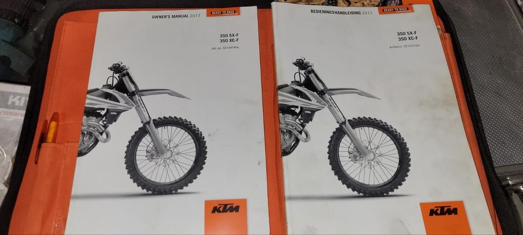 Handleidingen KTM 350 SX-F / XC-F 2017, Ophalen of Verzenden