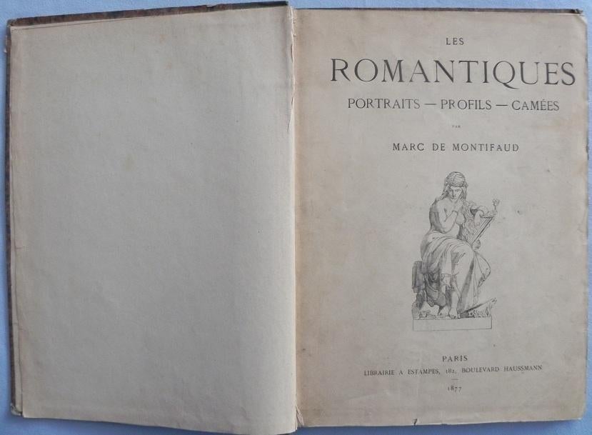 Les Romantiques Portraits-Profils-Camees, Marc de Montifaud, Antiek en Kunst, Ophalen of Verzenden