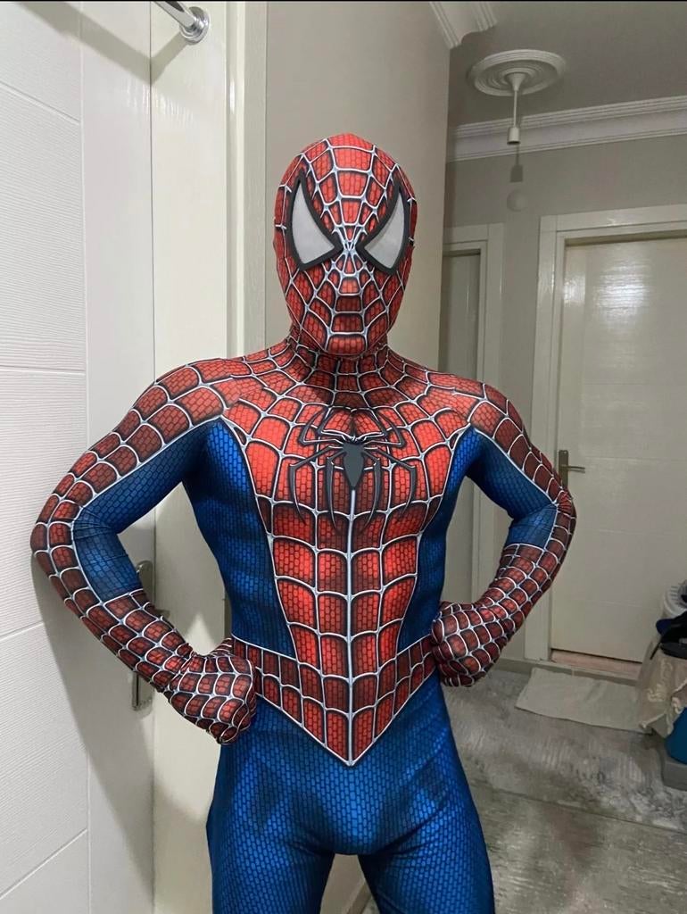 Spiderman Kostuum Maat 160-195, Carnaval, Nieuw, Overige maten, Ophalen of Verzenden
