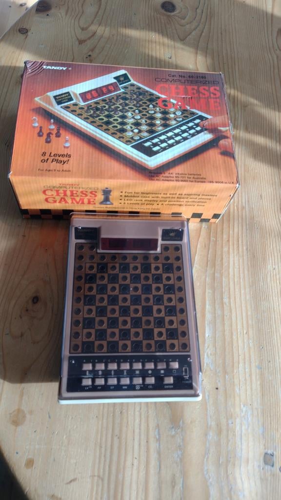 Tandy Computerized Chess Game uit 1980, Ophalen of Verzenden, Gebruikt