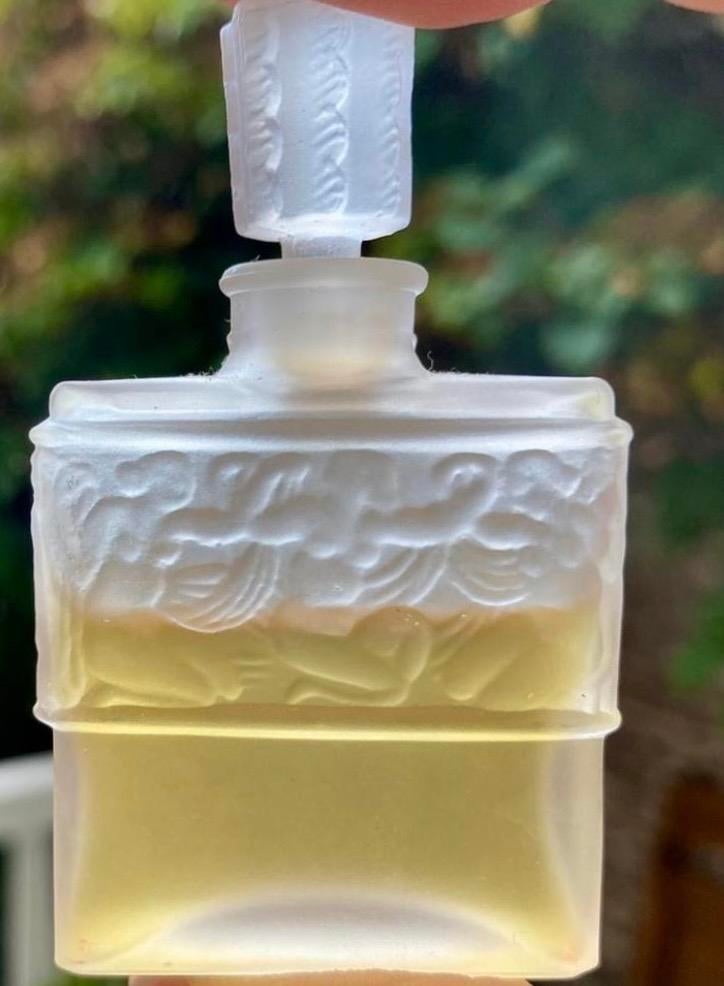 ‼️Lalique Molinard parfumflesje Art Deco, Ophalen of Verzenden, Gebruikt, Parfumfles, Gevuld