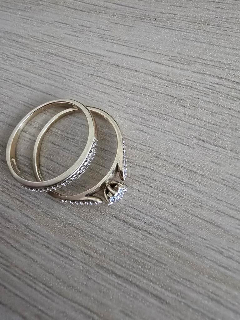 Goud ring  van lucardi  14k  voor 450 €, Sieraden, Tassen en Uiterlijk, Ringen, 18 tot 19, Met edelsteen, Ophalen of Verzenden