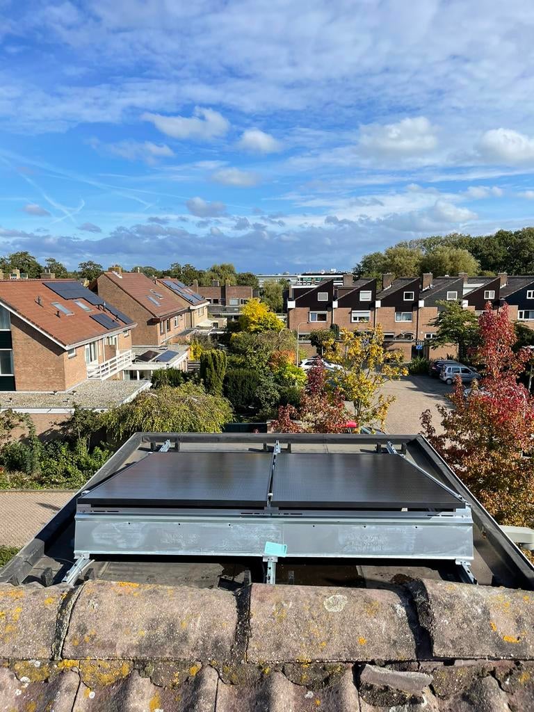 Zonnepanelen installatie, Doe-het-zelf en Verbouw, Zonnepanelen en Toebehoren, Ophalen, Nieuw, Compleet systeem, 200 wattpiek of meer
