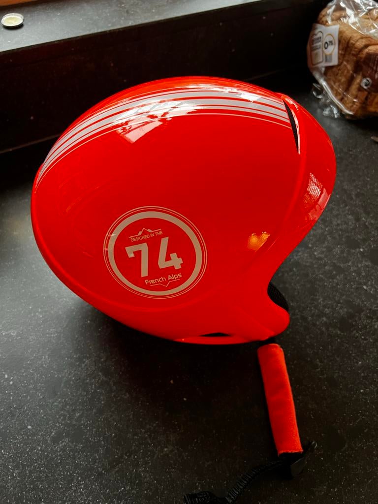 Wedze Skihelm voor Kleuters - Oranje, Overige typen, Zo goed als nieuw, Skiën, Minder dan 100 cm