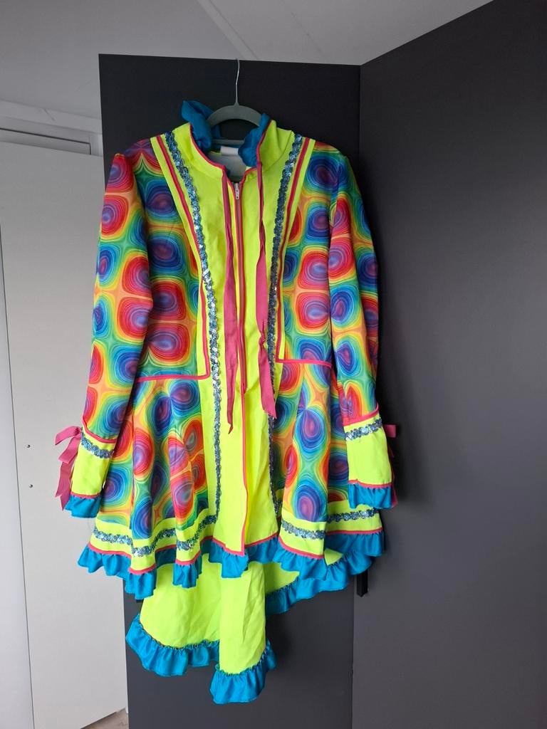 Carnavalsjas - Kleurrijk - Maat 44, Kleding | Dames, Carnavalskleding en Feestkleding, Carnaval, Maat 42/44 (L), Ophalen of Verzenden
