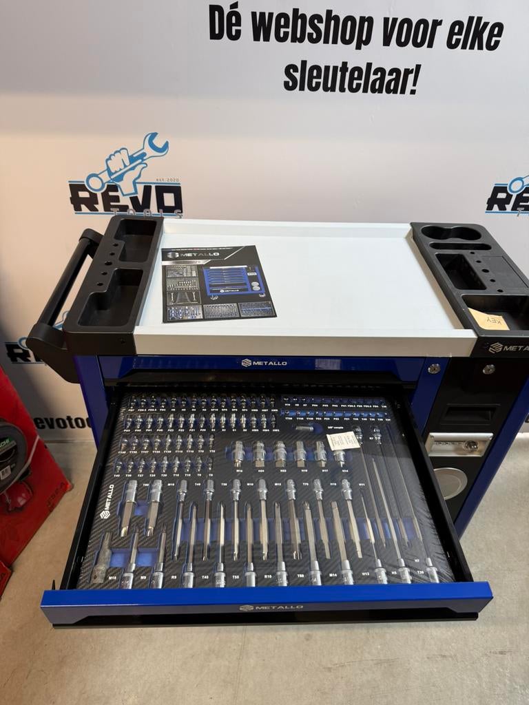 Gevulde metallo Gereedschapswagen  Bluetooth RVS werkblad, Doe-het-zelf en Verbouw, Gereedschap | Handgereedschap, Metallo1@hotmail.com
