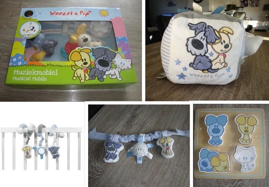 Verschillend Woezel en Pip babyspeelgoed mobiel,kubus,puzzel, Kinderen en Baby's, Speelgoed | Babyspeelgoed, Gebruikt, Overige typen