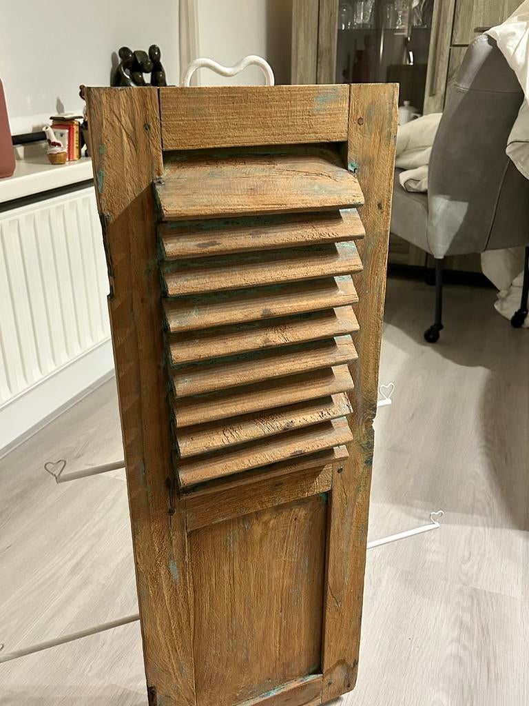 Houten louvreluik, Gebruikt, Minder dan 80 cm, Overige typen, Minder dan 200 cm