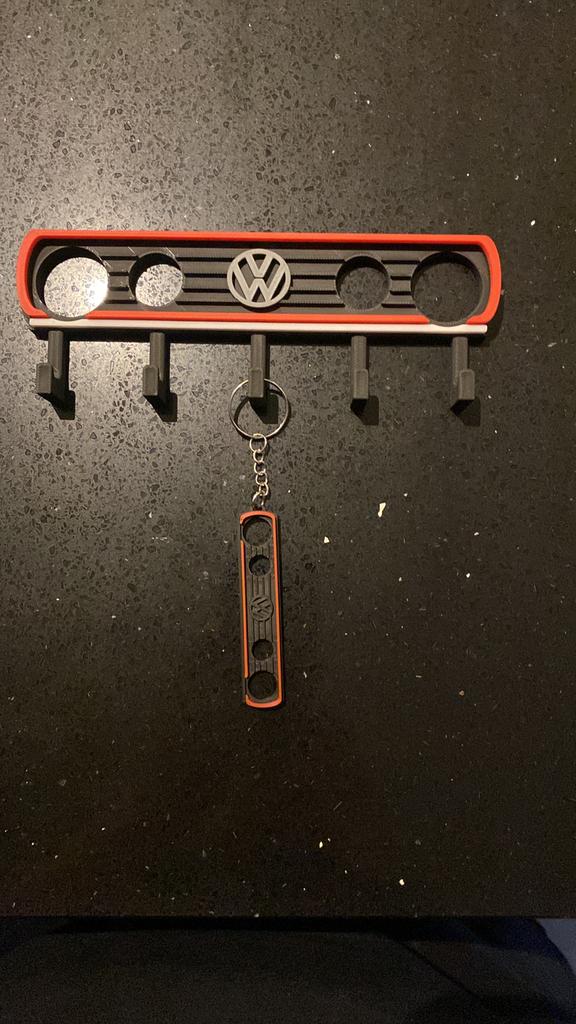 Sleutelrekje incl sleutelhanger golf gti, Ophalen of Verzenden, Zo goed als nieuw