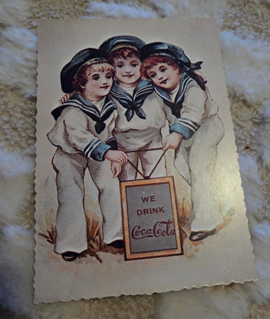 Kinderen in matrozenpak - We drink Coca-Cola, Verzenden, 1960 tot 1980, Ongelopen, Overige thema's