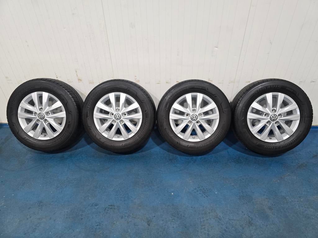 🌞Originele VW Clayton velgen 16 inch Bridgestone T5 T6, 16 inch, Banden en Velgen, Ophalen of Verzenden, Personenwagen