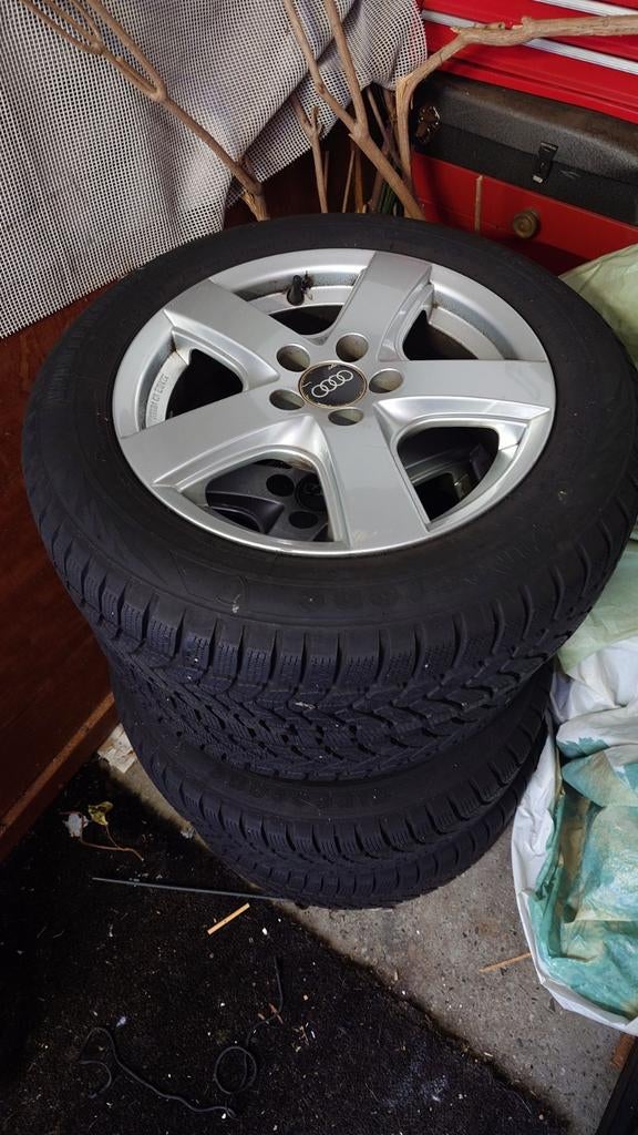 MOET NU WEG! Audi A1 Velgen met Banden 185/60 R15, Gebruikt, 15 inch, Banden en Velgen, Personenwagen