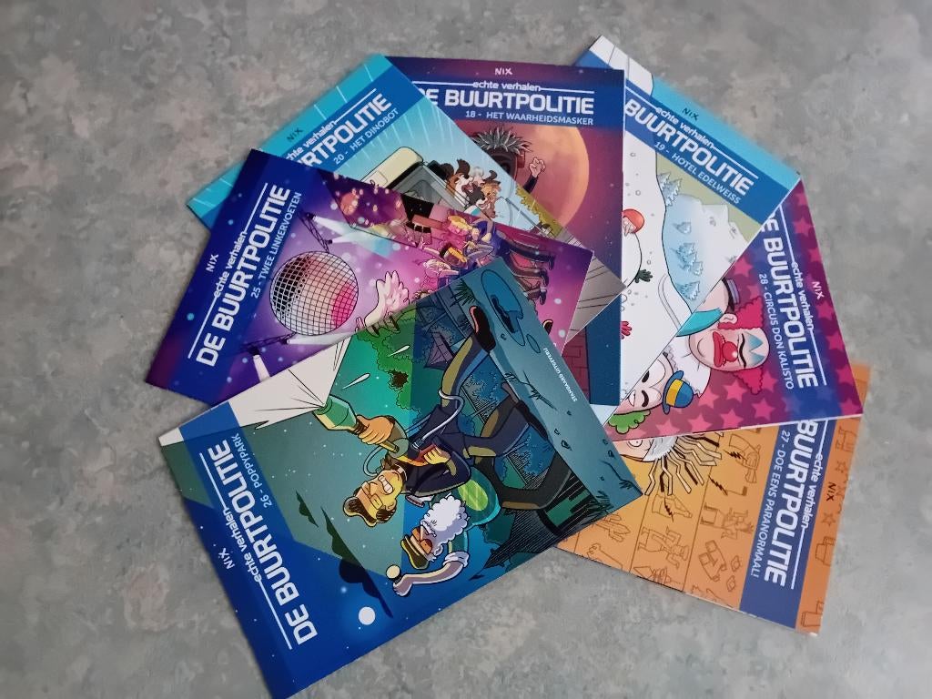 Nieuwe strips van de Buurtpolitie en de Nachtwacht, Meerdere stripboeken, Ophalen of Verzenden, Nieuw