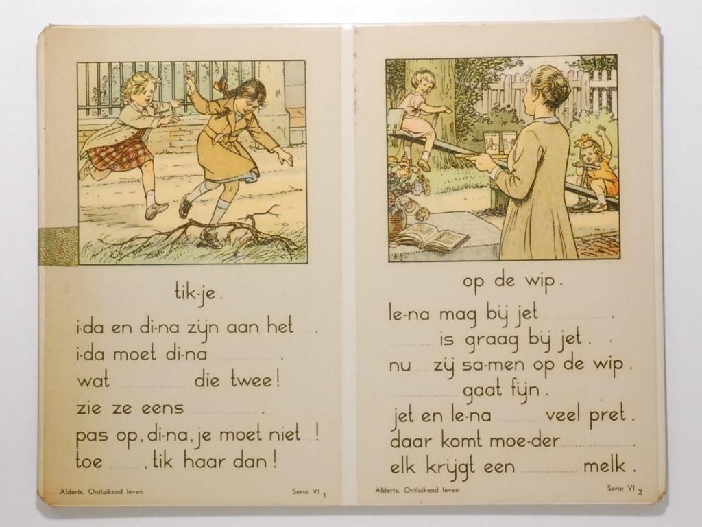 Tikje & Op de wip - Ontluikend Leven van E.A. Alderts, Antiek en Kunst, Verzenden, Overige thema's