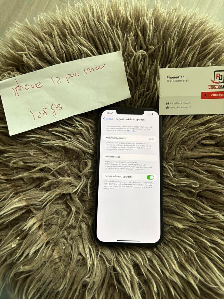 iPhone 12 pro max 128 gb Factuur + Garantie, Telecommunicatie, Mobiele telefoons | Apple iPhone, Apple, Zwart, Zo goed als nieuw