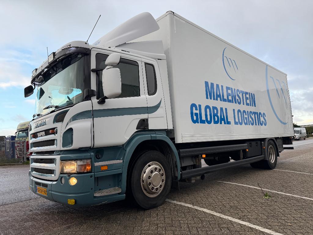 SCANIA P 230 . BAKWAGEN LAADKLEP .TOP CONDITIE., Auto's, Automaat, Euro 5, Scania, Wit