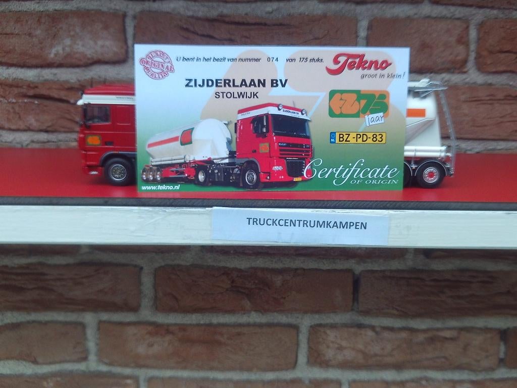 Tekno  Daf  XF  105  Space  Cab  van  Zijderlaan., Hobby en Vrije tijd, Modelauto's | 1:50, Ophalen of Verzenden, Nieuw, Bus of Vrachtwagen