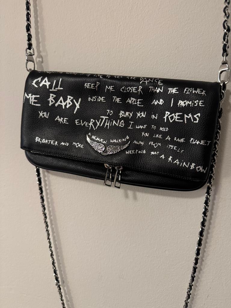 Zadig & Voltaire Rock Clutch nieuw, Ophalen of Verzenden, Nieuw, Zwart, Handtas
