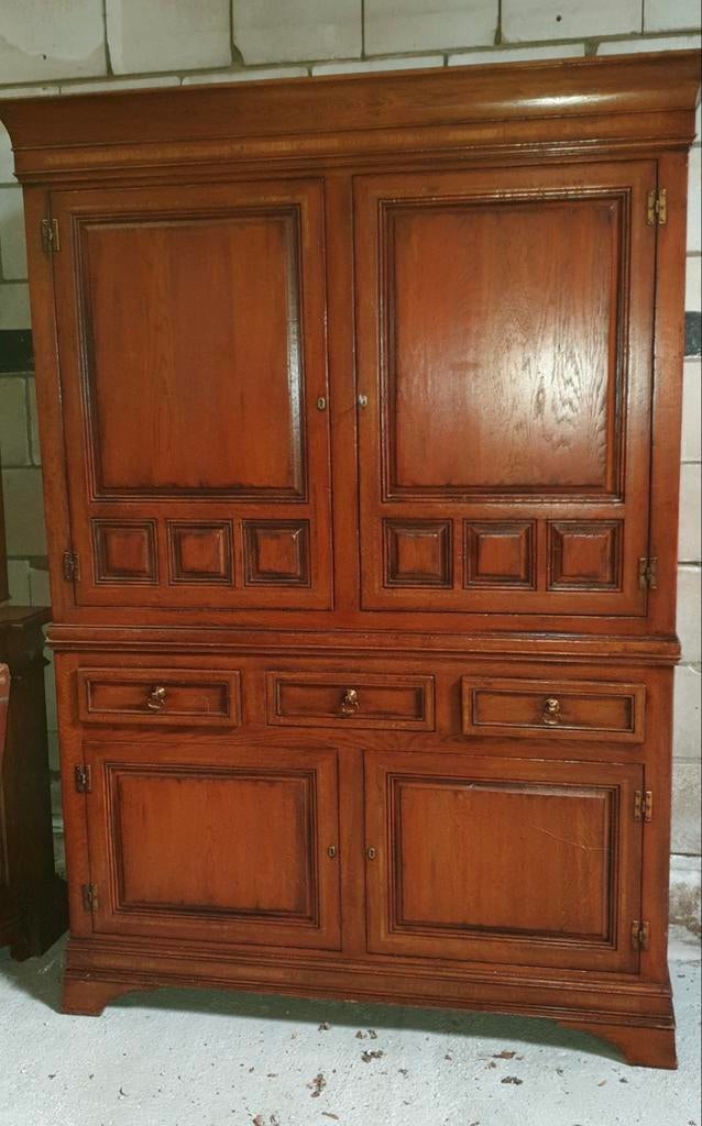 Schuitema jugendstil RAC kast, Ophalen, Zo goed als nieuw, Kersenhout, 150 tot 200 cm