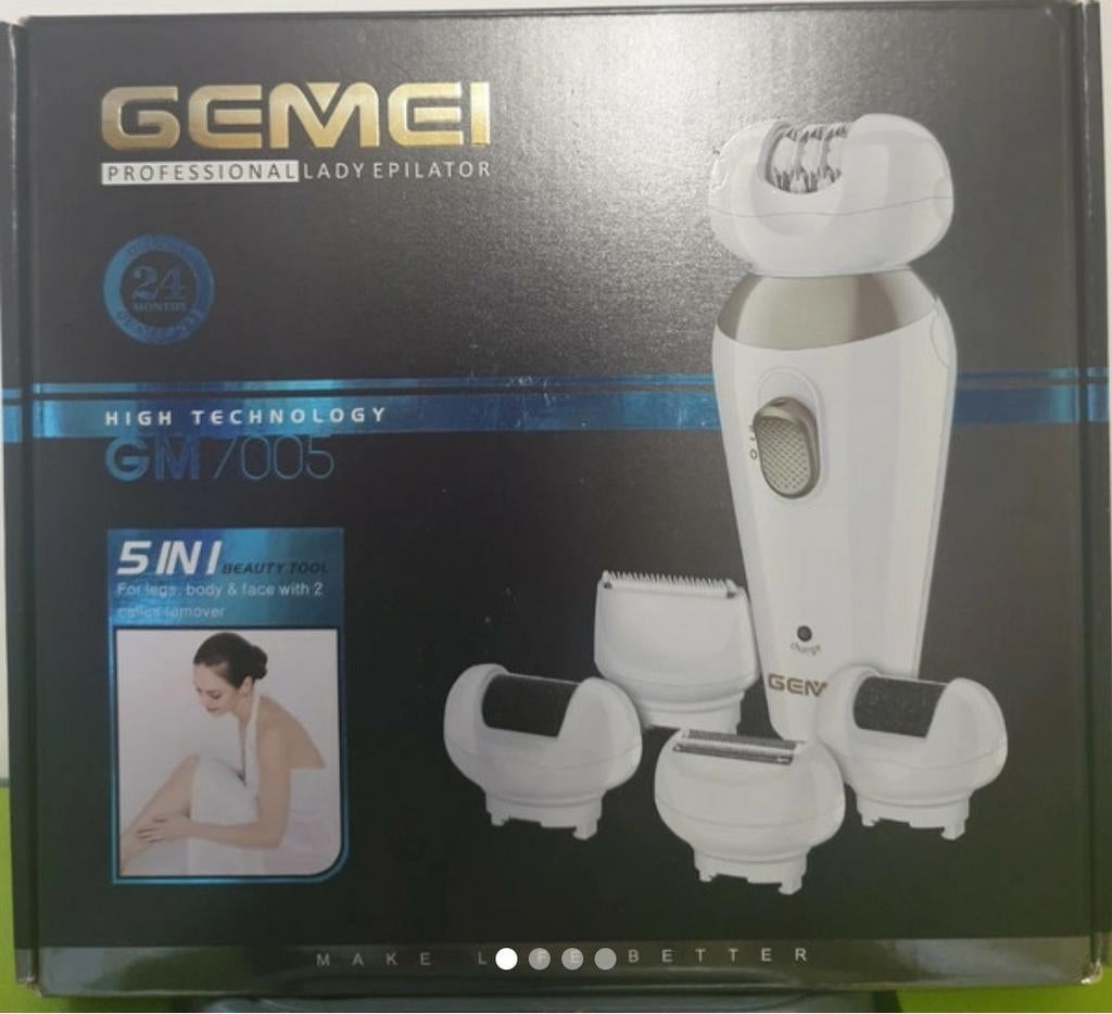Nieuwe Gemei Professionele Lady Epilator GM7005, Ophalen of Verzenden, Nieuw, Scheren en Epileren