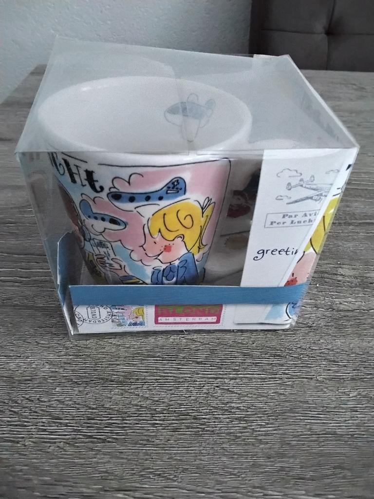 Blond Amsterdam KLM have a safe flight mok, Huis en Inrichting, Keuken | Servies, Ophalen of Verzenden, Aardewerk, Blond Amsterdam