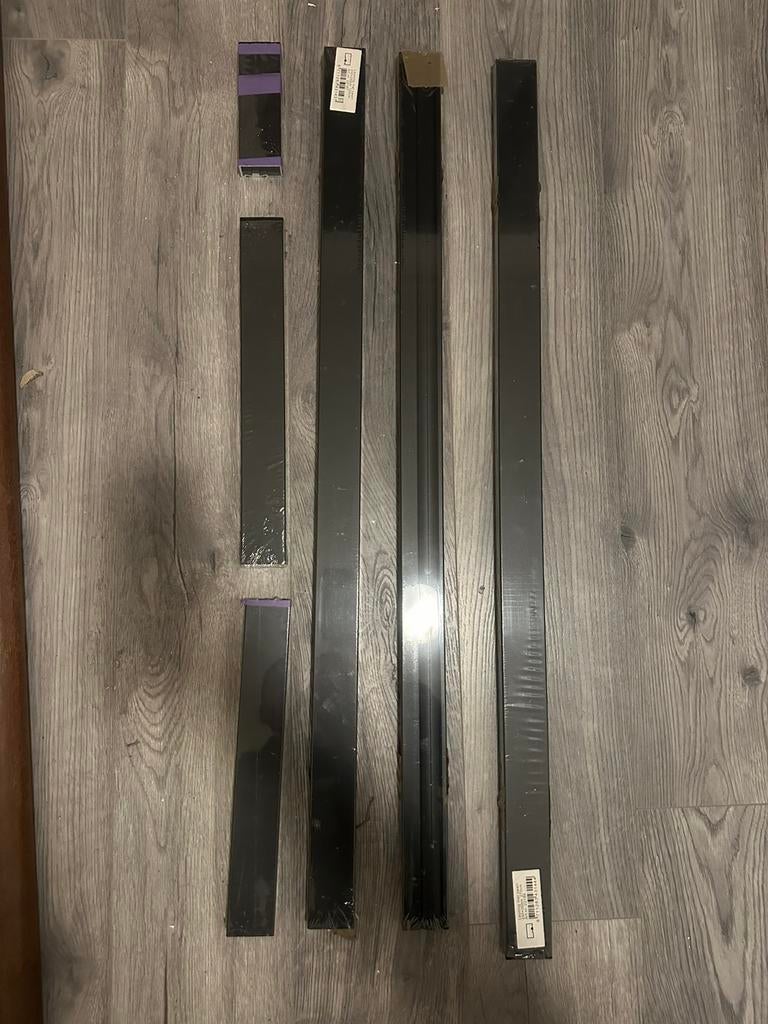 Trapleuning 3x 1 meter metaal zwart - Nieuw + 3 gratis rest, Ophalen of Verzenden, Nieuw, Trap, Minder dan 2 meter