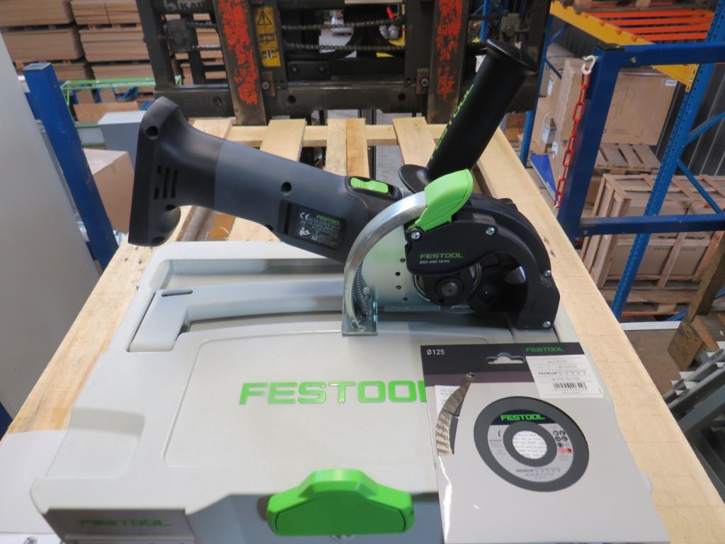 Festool DSC-AGC 18-125 FH EB-Basic - Accu-tegelslijper Nieuw, Nieuw, Zandhaarweg, Ophalen of Verzenden, Festool