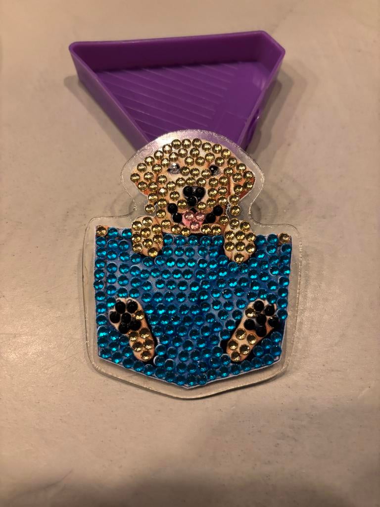 4 Spelden - broche, Sieraden, Tassen en Uiterlijk, Broches, Nieuw, Overige materialen, Overige kleuren, 7 tot 10 cm, Met strass