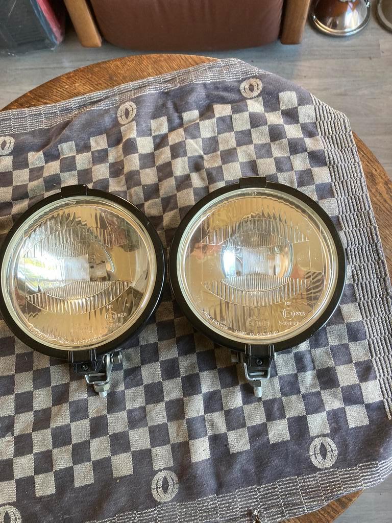 Oldtimer 2 Hella verstralers Rallye 1000 met covers, Auto-onderdelen, Verlichting, Ophalen of Verzenden, Gebruikt