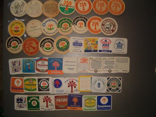 Verzameling van 69 verschillende bierviltjes Oranjeboom, Verzamelen, Biermerken, Ophalen of Verzenden, Gebruikt, Viltje(s), Oranjeboom