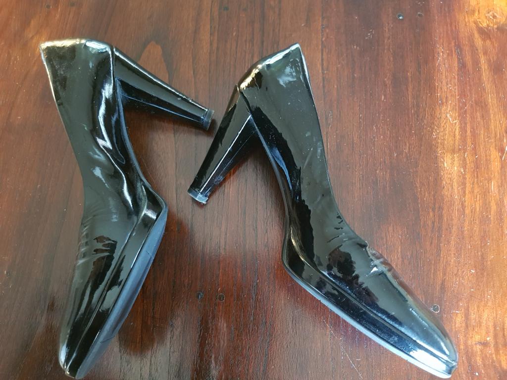 Lakschoenen zwart. 1x gebruikt! Maat 41., Ophalen of Verzenden, Zo goed als nieuw, Zwart