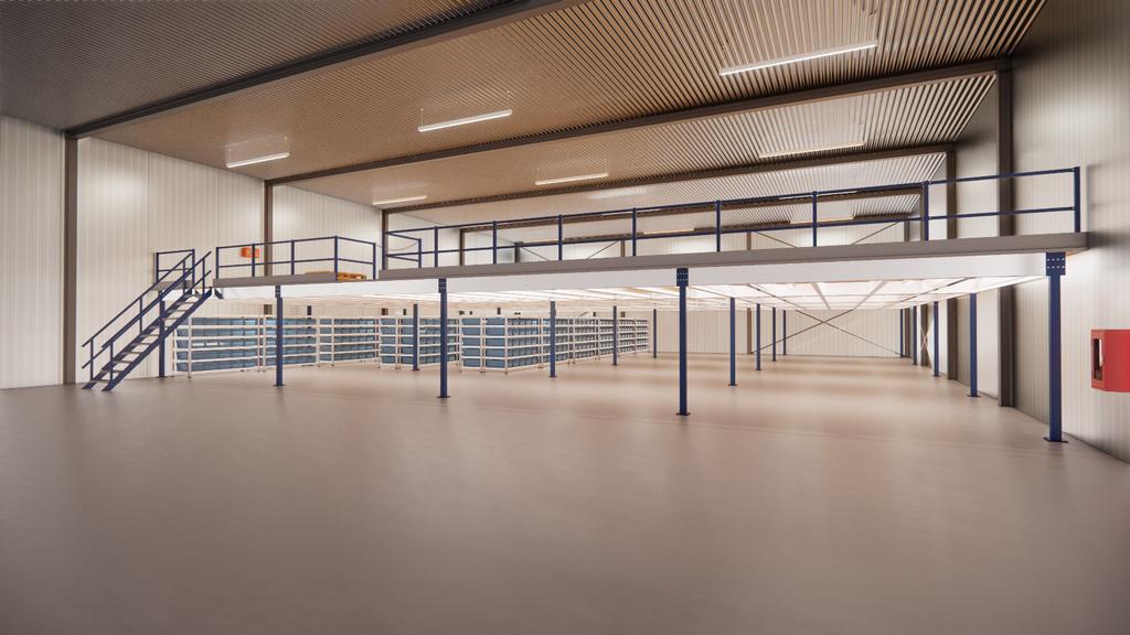 Nieuwe Entresolvloer 15.000x12.000 180m2, Ophalen